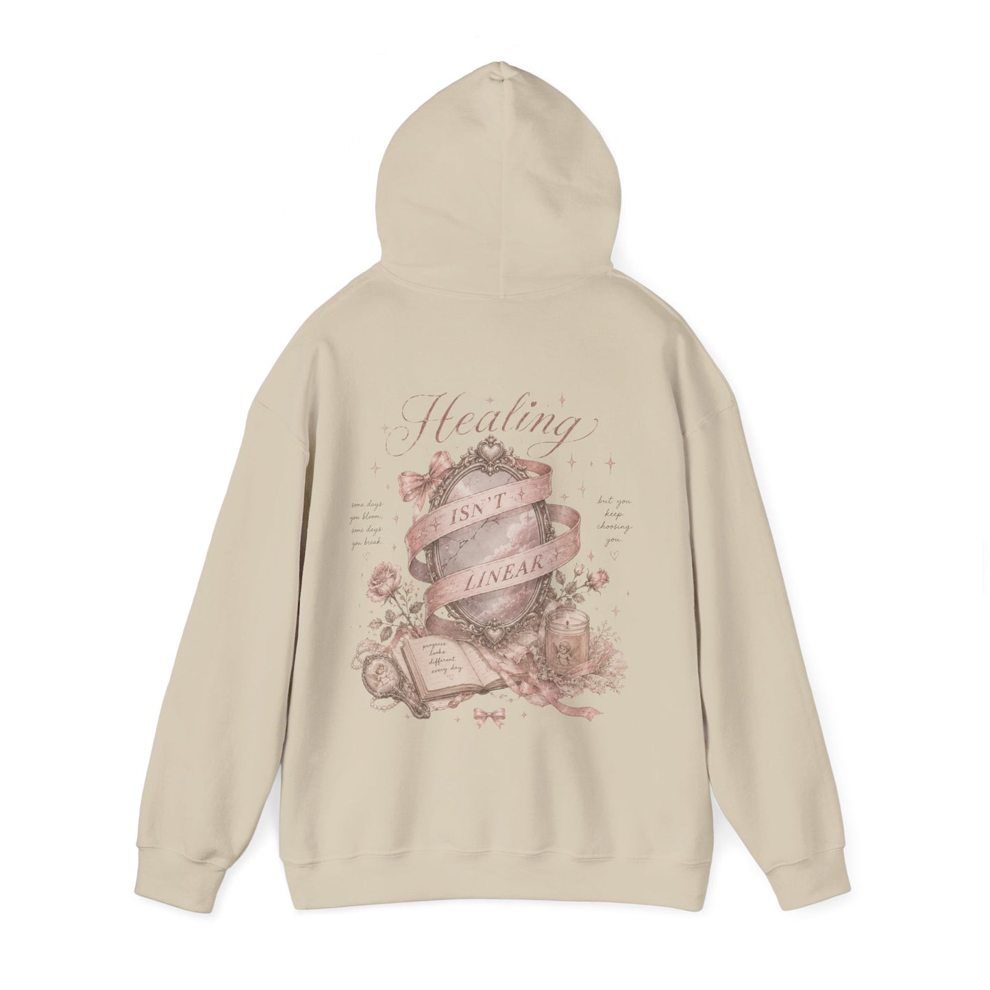 "Healing Isn't Linear" Hoodie - Mental Health Awareness