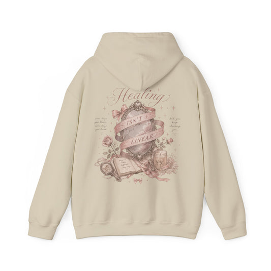 "Healing Isn't Linear" Hoodie - Mental Health Awareness