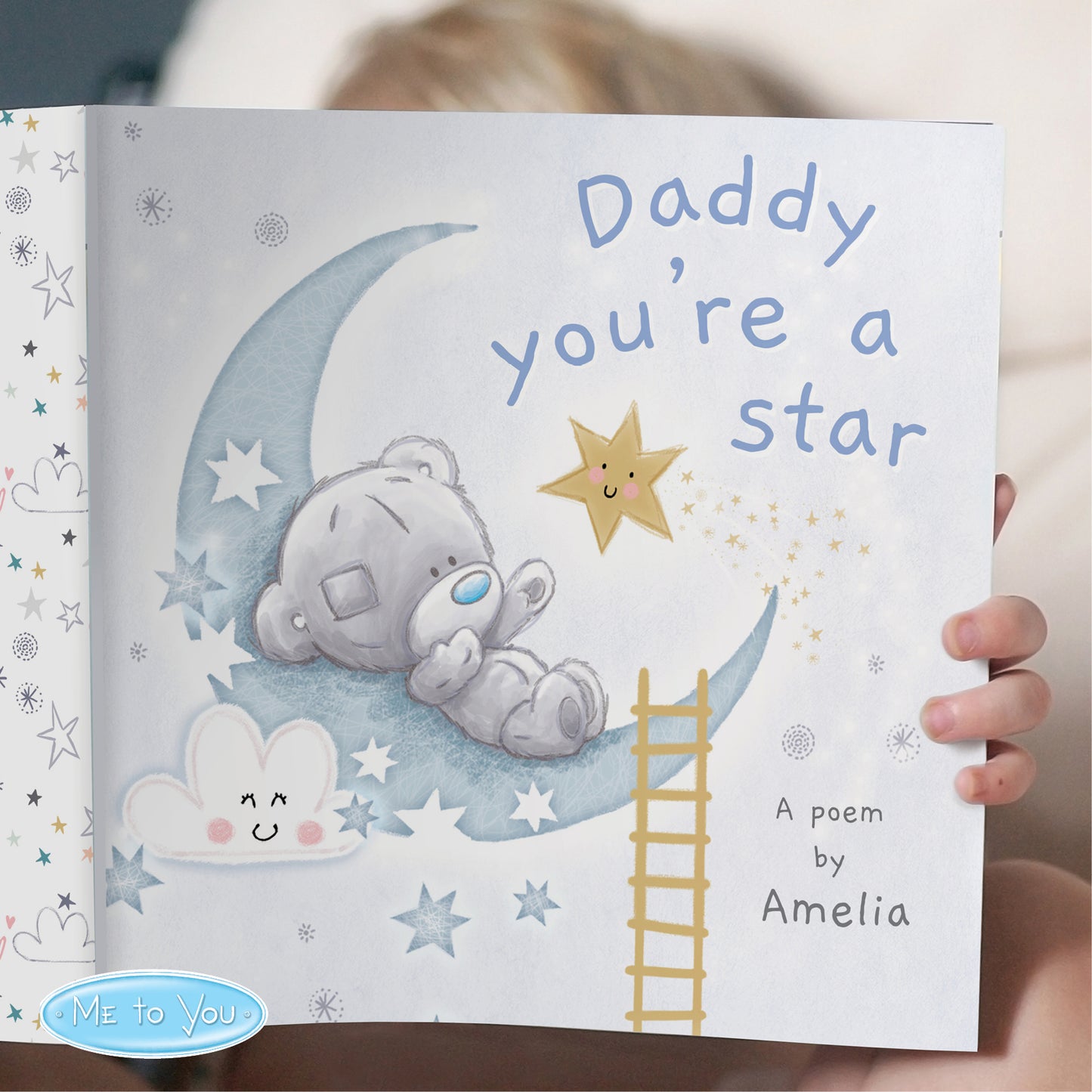 Personalised Tiny Tatty Teddy Daddy/Mummy You're A Star Poem Book