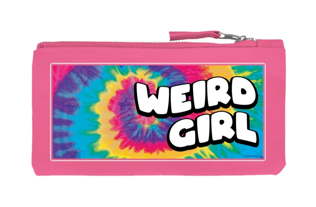 Weird Girl Pink Pencil Case