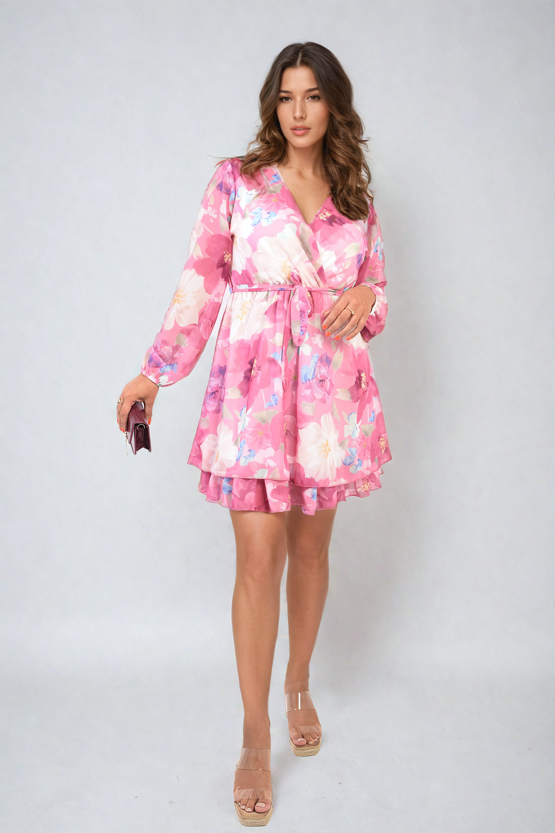 Ruffle Trim Top and Wide Leg Trouser Co-ord Set