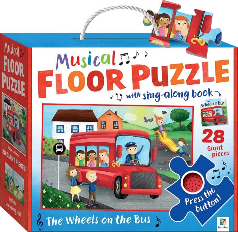Musical Floor Puzzle - Wheels On The Bus