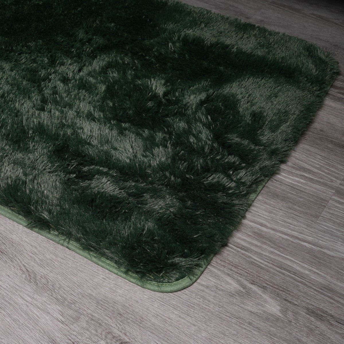 Fluffy Rug - Forest Green