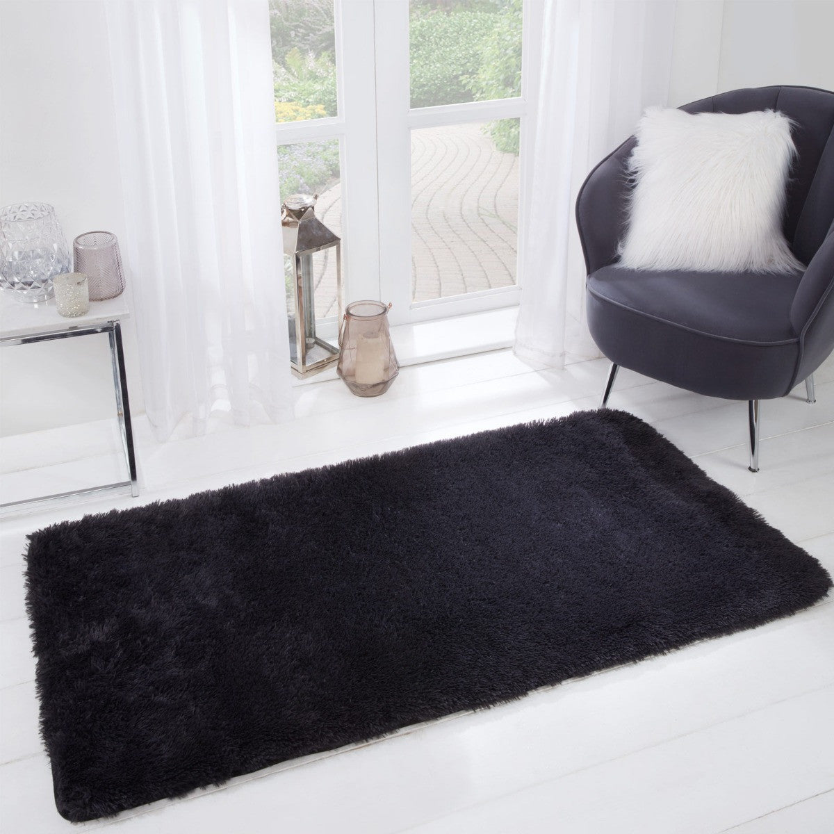 Fluffy Rug - Charcoal