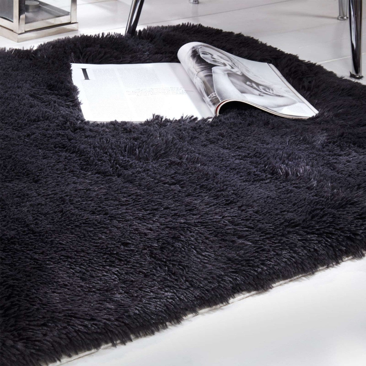 Fluffy Rug - Charcoal