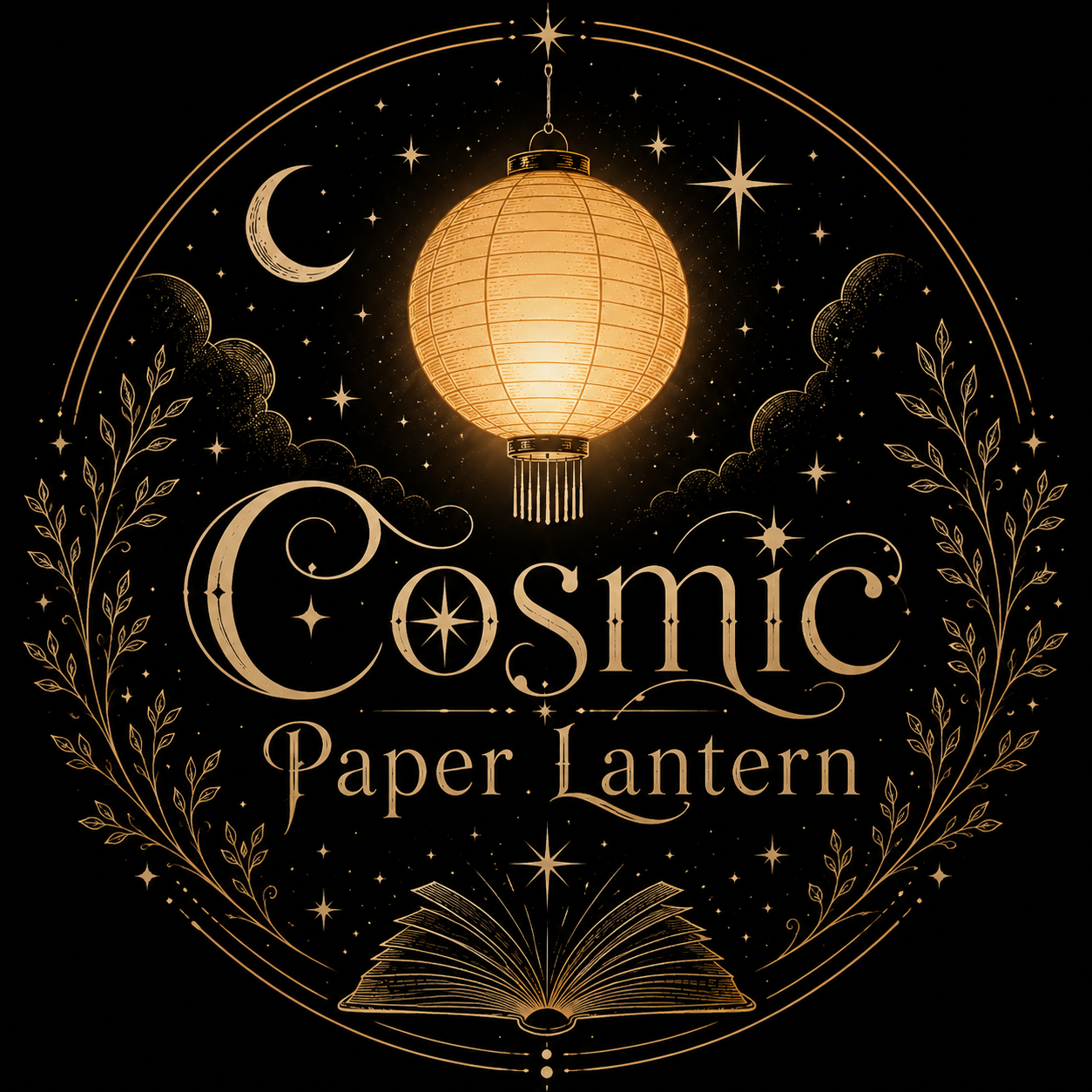 📚 Cosmic Paper Lantern/Bookish