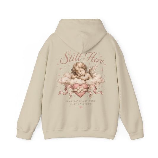 "Still Here" Cherub Mental Health Hoodie - Inspirational Support
