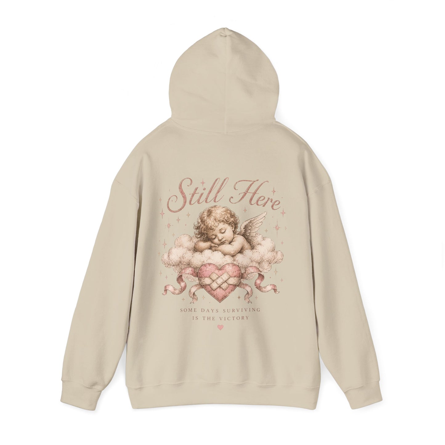 "Still Here" Cherub Mental Health Hoodie - Inspirational Support