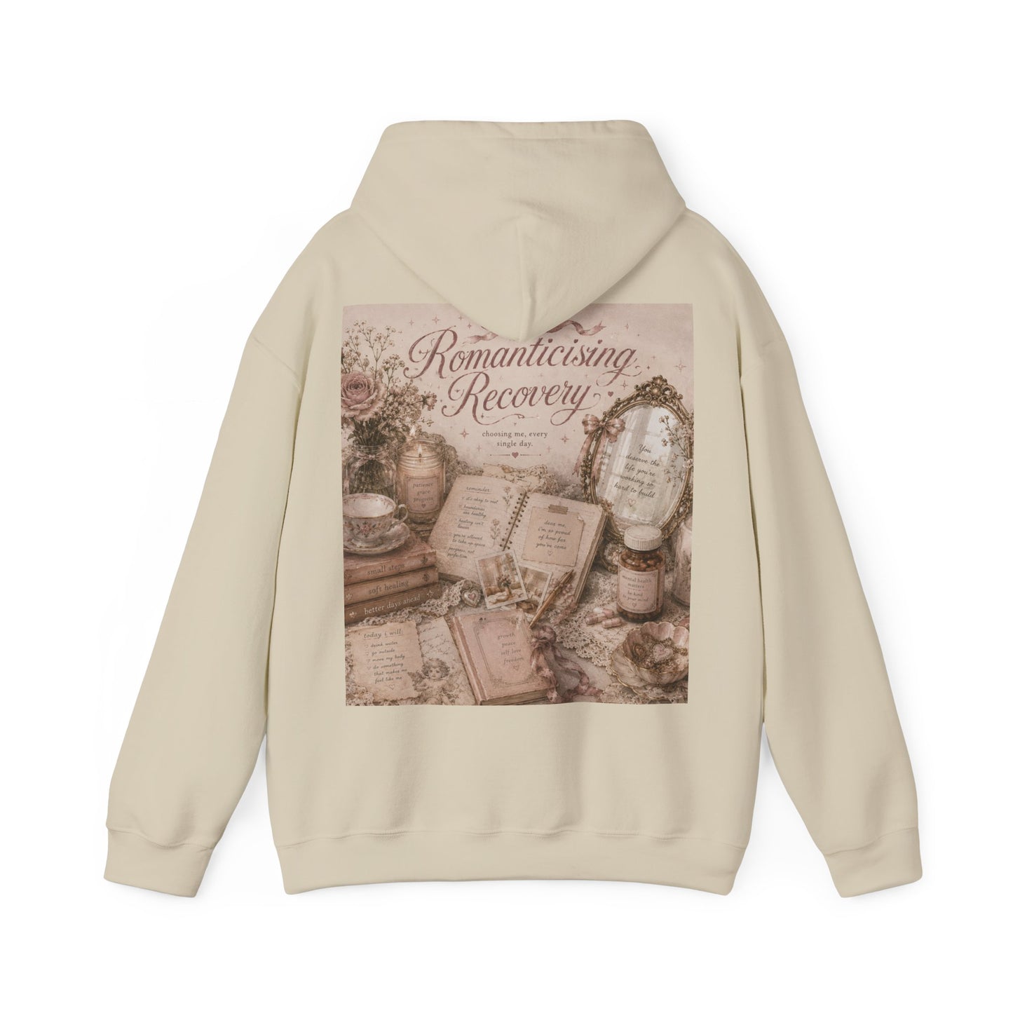 "Romanticizing Recovery" Hoodie - Mental Health Awareness