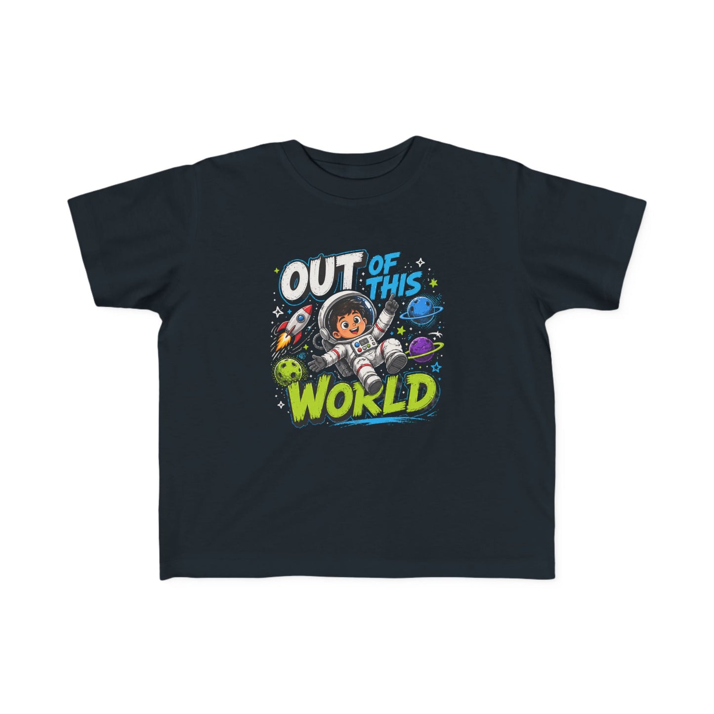 Out of This World Toddler Tee - Cute Astronaut Space Shirt