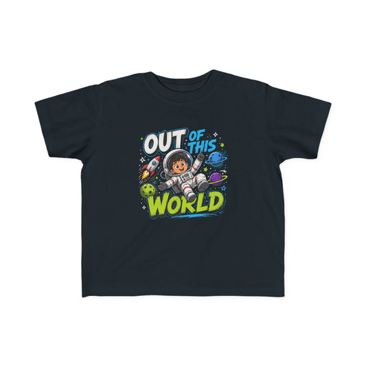 Out of This World Toddler Tee - Cute Astronaut Space Shirt