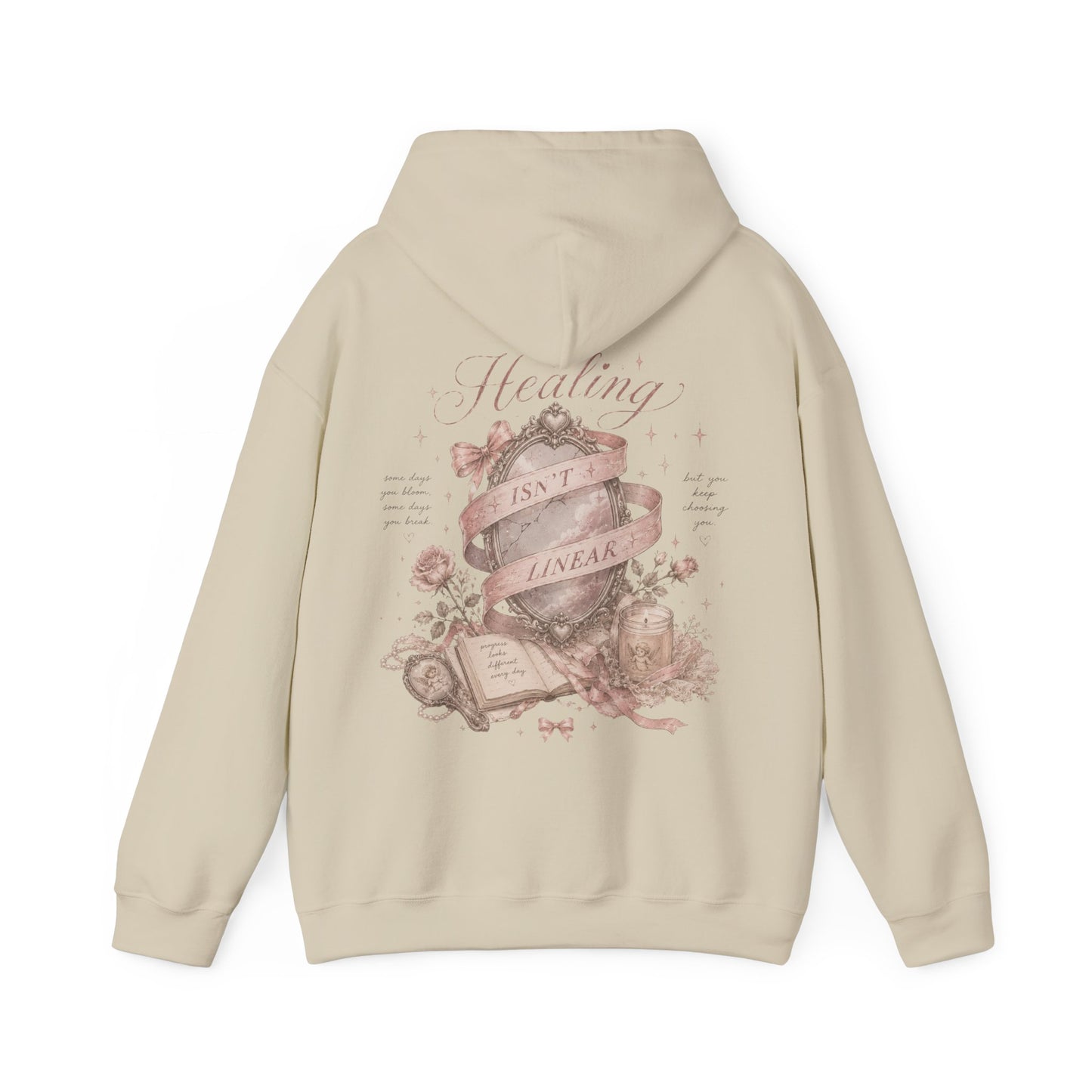 "Healing Isn't Linear" Hoodie - Mental Health Awareness