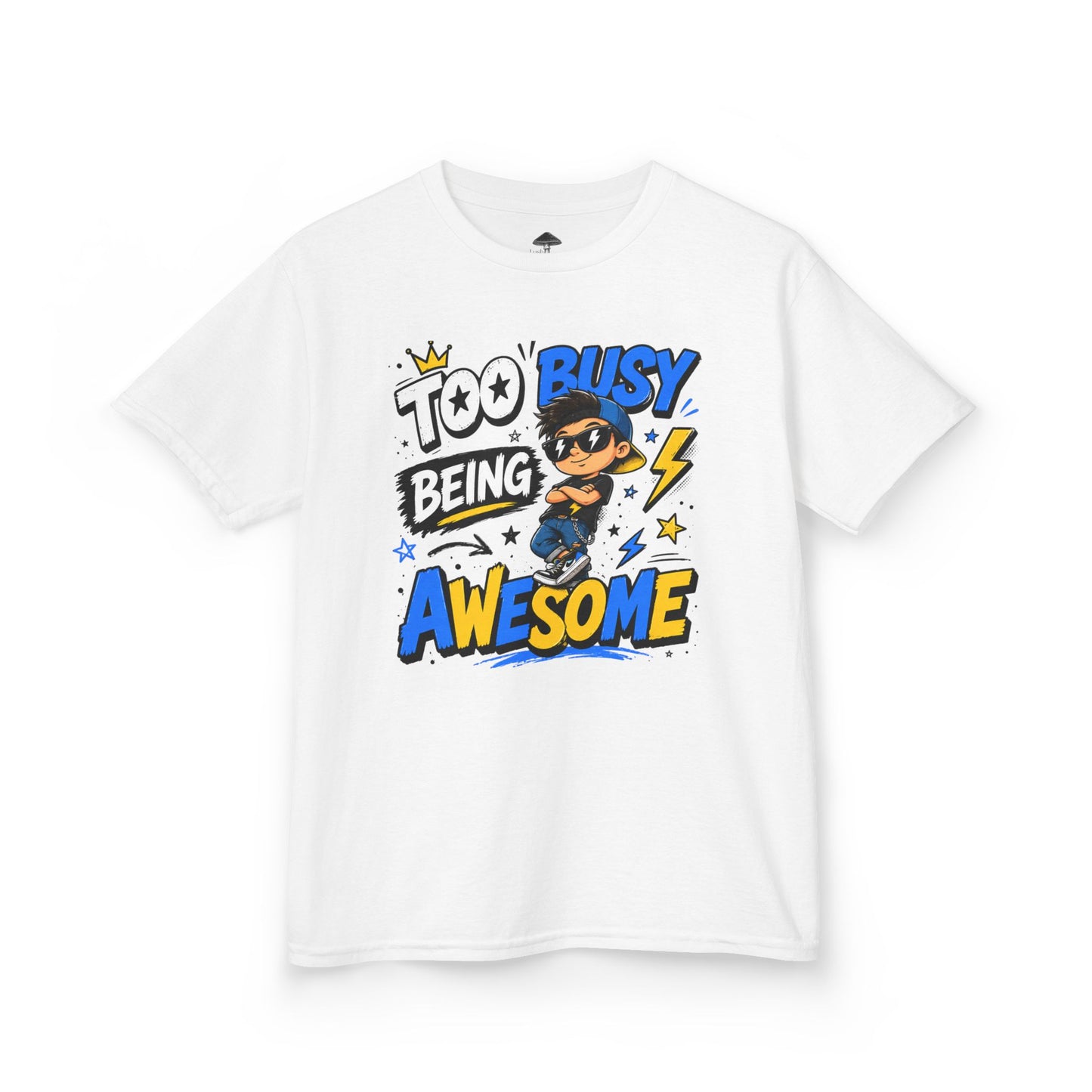 Kids Tee - "Too Busy Being Awesome" Graphic Shirt