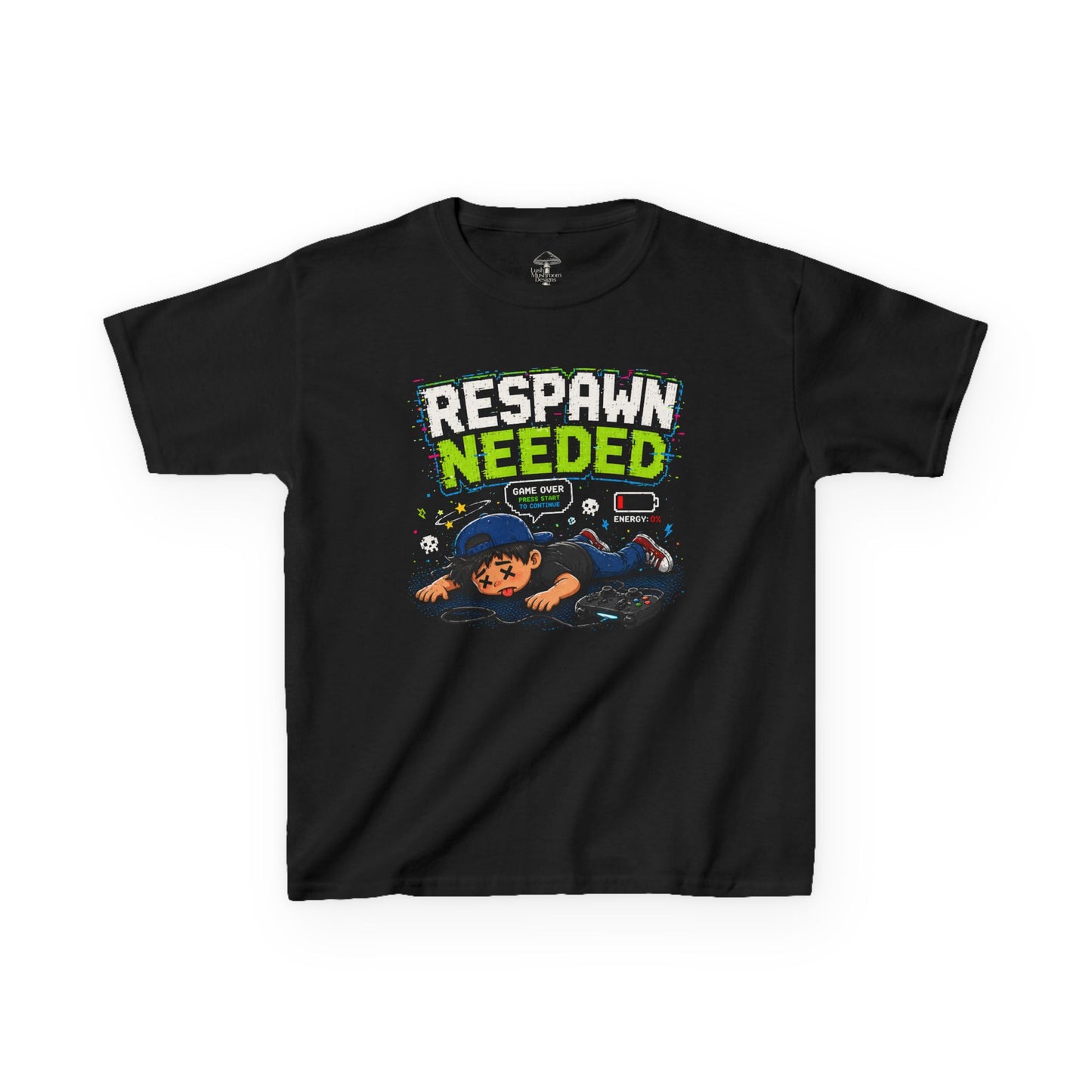 Kids 'Respawn Needed' Gaming T-Shirt