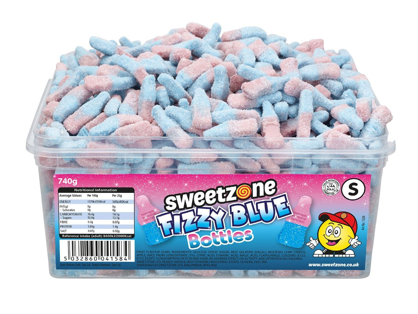 Fizzy Blue Bottles (Sweetzone) 740g