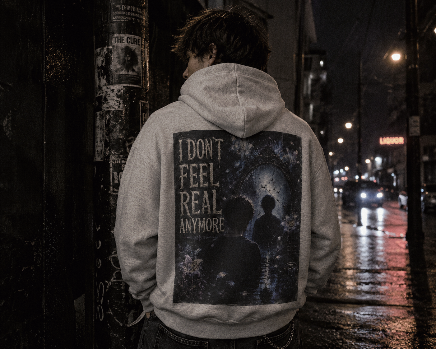 "I Don't Feel Real Anymore" Mental Health Hoodie