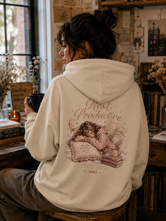 "Sleeping Is Productive" Hoodie - Mental Health Awareness