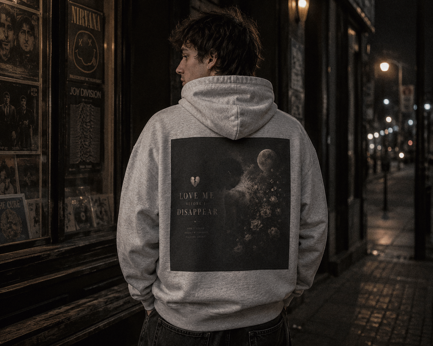 "Love Me Before I Disappear" - Men's Mental Health Awareness Hoodie