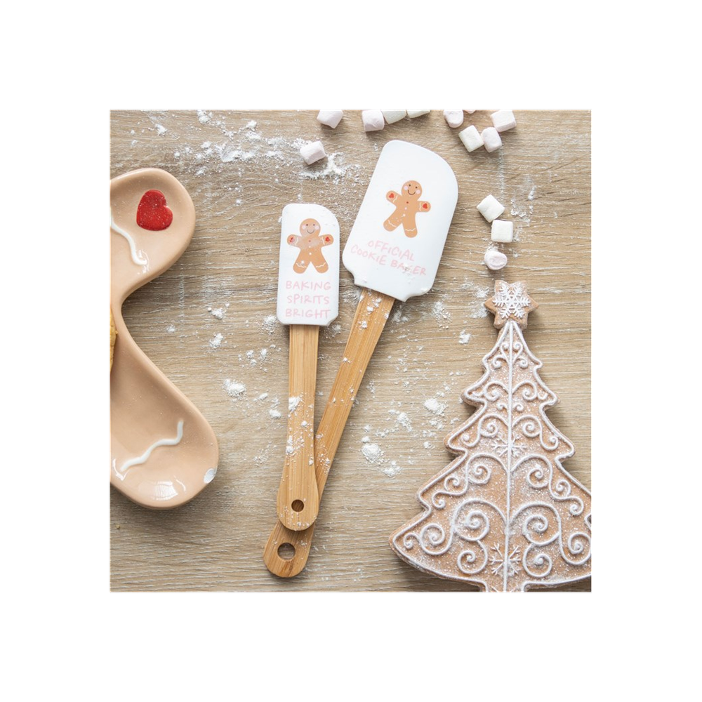 Gingerbread Man Silicone Spatula Set