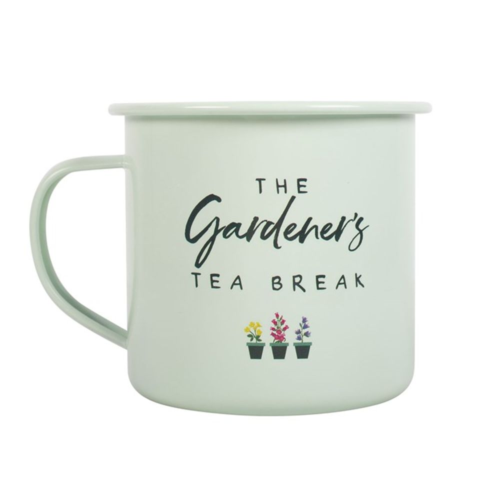 Gardener's Tea Break Enamel Mug